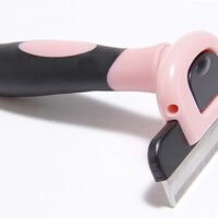 Removable ABS Hair Removal Comb For Pets - Pink, Middle