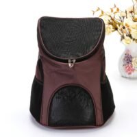 Premium Breathable Pets Travel Backpack Carrier - Coffee