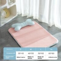 Summer Cool Feeling Dog Mat Sleeping Pet Mat - Pink, S