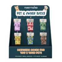 PET & HUMAN SOCKS WITH FREE DISPLAY (24-PAIRS)