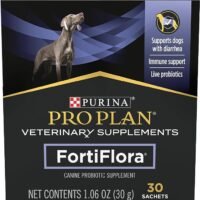 Purina Pro Plan Veterinary Supplements FortiFlora Dog Probiotic Supplement, Canine Nutritional Supplement - (1) 30 ct. Boxes